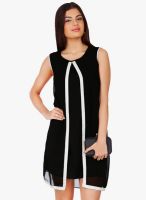 20dresses Black Colored Solid Shift Dress