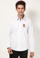 Allen Solly White 100% Cotton Casual Wear Shirts