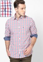 Allen Solly White Checks Sport Fit Casual Shirt