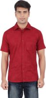 Anytime Men's Checkered Casual Maroon Shirt
