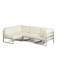 Asian Arts Albert Modular L Shape Sofa White