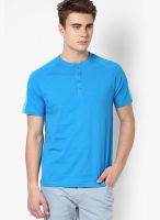 FREECULTR Green Solid Henley T-Shirts