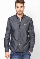 Flying Machine Black Solids Casual Shirt