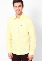 Flying Machine Yellow Casual Shirts