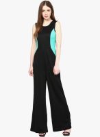 Harpa Black Solid Jumpsuit