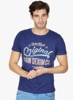 Henry and Smith Blue Printed Round Neck T-Shirt