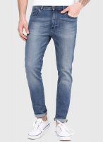 Incult Skinny Jeans In Blue Mid Wash