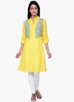 Juniper Yellow Solid Kurta