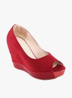 Kielz Red Peep Toes