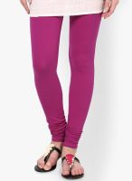 La Firangi Cotton Lycra Magenta Legging