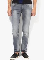 Lee Grey Washed Skinny Fit Jeans (Lowbruce)