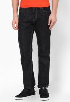 Levi's Dark Grey Regular Straight Fit Jeans (504)