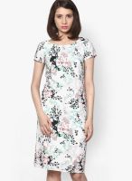 Magnetic Designs White Colored Printed Shift Dress