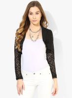 Mojo Black Embroidered Shrug