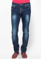 Mufti Washed Blue Skinny Fit Jeans