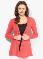 Raindrops Orange Solid Shrug