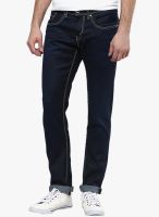 Rookies Solid Blue Slim Fit Jeans