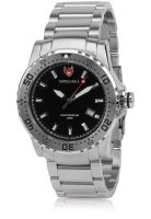 Swiss Eagle Swiss made Dive SE-9009-11 Silver/Black Analog Watch