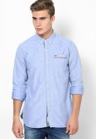 Tommy Hilfiger Blue Regular Fit Casual Shirt