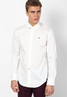 Tommy Hilfiger White Regular Fit Casual Shirt