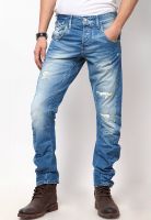 VOI Light Blue Slim Fit Jeans (Twisted)