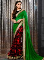 Vaishali Green Printed Saree