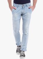 Vintage Blue Mid Rise Slim Fit Jeans
