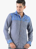 Vintage Grey Slim Fit Casual Shirt