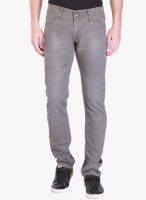 Vintage Light Grey Low Rise Slim Fit Jeans