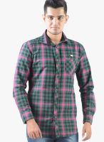 Vintage Pink Slim Fit Casual Shirt