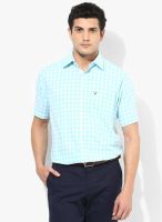 Allen Solly Blue Slim Fit Casual Shirt