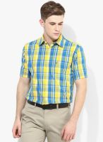 Allen Solly Yellow Slim Fit Casual Shirt