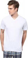 Aventura Outfitters Solid Men's V-neck White T-Shirt