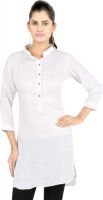 Belinda Solid Women's Straight Kurta(White)