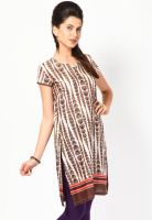 Biba Brown Printed Kurtis