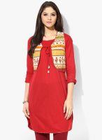 Biba Red Printed Kurtas