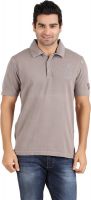 Ccz International Solid Men's Polo Neck Grey T-Shirt Ccz International Solid Men's Polo Neck Grey T-Shirt