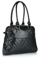 Cheri Black Quilted Handbag