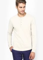 FREECULTR Beige Henley T Shirt