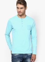 FREECULTR Light Blue Henley T Shirt