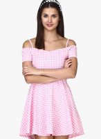 Faballey Pink Colored Printed Shift Dress