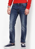 Forca By Lifestyle Blue Low Rise Slim Fit Jeans