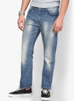 Forca By Lifestyle Blue Low Rise Slim Fit Jeans