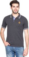 Fort Collins Solid Men's Polo Neck Grey T-Shirt