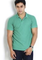 Globus Green Solid Polo T-Shirt