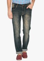 High Star Washed Blue Slim Fit Jeans