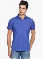 Highlander Blue Slim Fit Casual Shirt