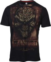 Huetrap Graphic Print Men's Round Neck Black T-Shirt