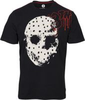 Huetrap Graphic Print Men's Round Neck Black T-Shirt