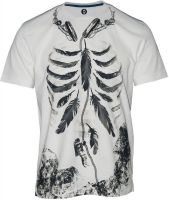 Huetrap Graphic Print Men's Round Neck White T-Shirt
